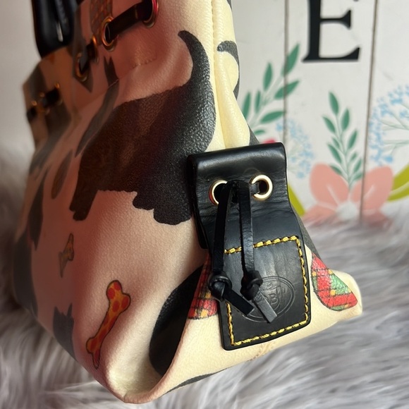 RARE Vintage Dooney & Bourke Scottie Dog Tassel Tote Purse #16044B - Whi… - Picture 4 of 14